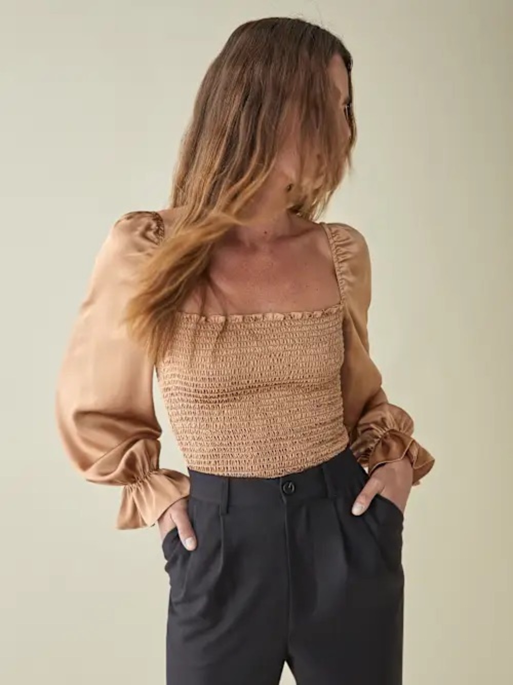 Reformation Chamomile Top in Silk